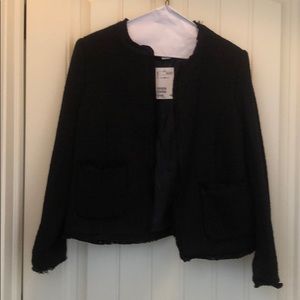 Black tweed blazer